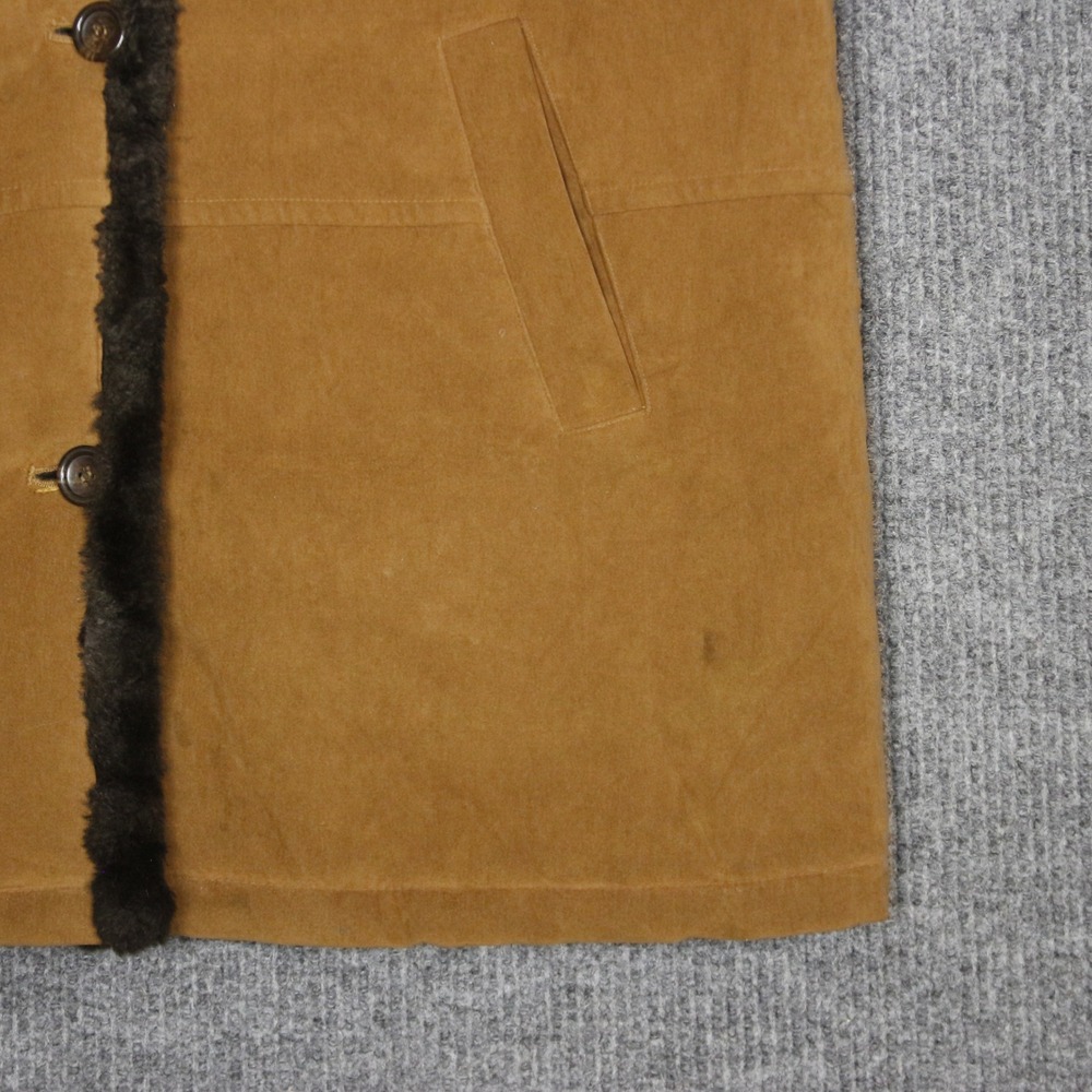 Vintage Gallery‎ Faux Fur Trim Coat Jacket Womens XL Brown Cozy Warm Winter - Picture 3 of 7